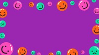 Funky emoticons frame HD wallpaper, vivid design