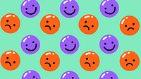 Happy & sad pattern HD wallpaper, funky design