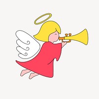 Music angel illustration vector