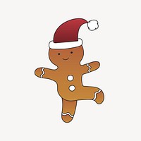 Dancing gingerbread illustration vector