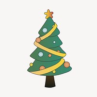 Christmas tree illustration vector