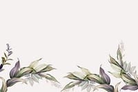 Tropical beige background, leaf border