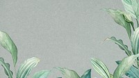 Leaf border gray desktop wallpaper