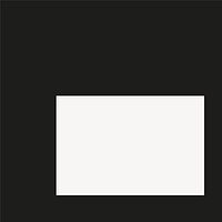 Black rectangle frame editable vector