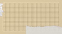 Brown cutting mat desktop wallpaper, grid patterned design