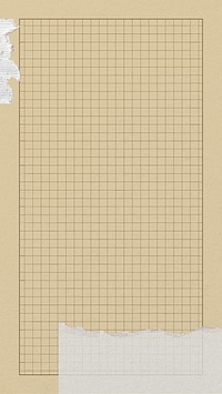 Brown cutting mat iPhone wallpaper, grid patterned design