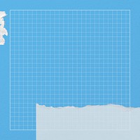 Blue cutting mat background, grid patterned design