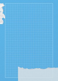 Blue cutting mat background, grid patterned design
