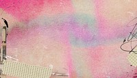 Pink holographic paper background, washi tape border