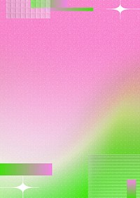 Pink abstract background, green wave border