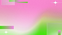 Pink abstract background, green wave border