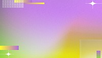 Purple abstract background, yellow wave border