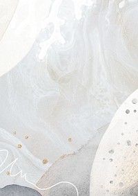 White aesthetic background, watercolor stain design