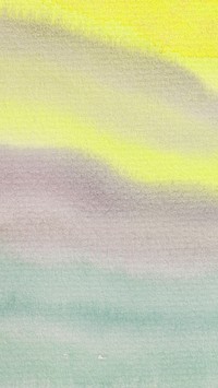 Yellow gradient paper iPhone wallpaper, watercolor texted design