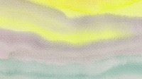 Yellow gradient paper computer wallpaper, watercolor texted design