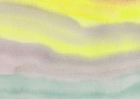 Yellow gradient paper background, watercolor texted design