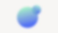 Blue blurry circle background, off-white design