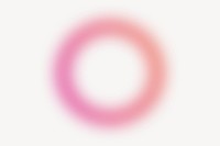 Pink gradient ring background, blurry design