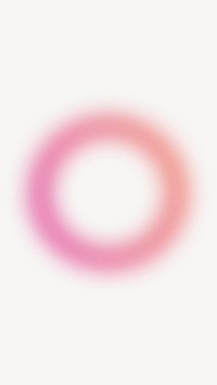 Pink gradient ring iPhone wallpaper, blurry design