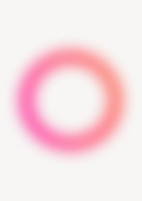 Pink gradient ring background, blurry design