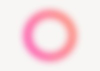 Pink gradient ring background, blurry design