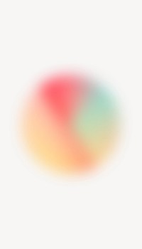 Gradient circle iPhone wallpaper, blurry design