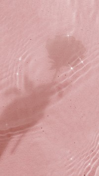 Pink pool water iPhone wallpaper, rose flower shadow