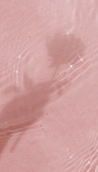 Pink pool water iPhone wallpaper, rose flower shadow