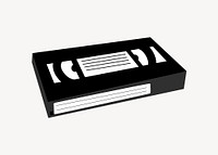 Video tape illustration vector. Free public domain CC0 image.