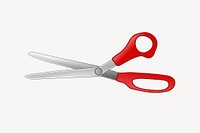 Scissors illustration vector. Free public domain CC0 image.