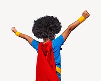 African American superhero isolated image