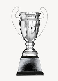 Silver trophy isolated
