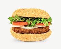 Hamburger fast food collage element psd