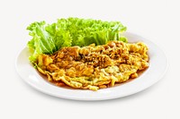 Thai omelet food isolated object