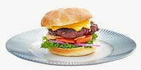 Beef cheese burger fast food psd