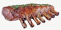 Grilled lamb rack chef menu psd