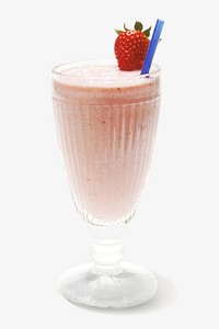 Pink smoothie image on white