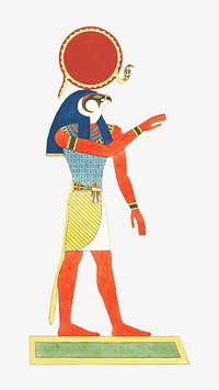 Egypt god vintage illustration