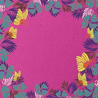 E.A. Séguy's botanical background, flowers and butterflies frame, remixed by rawpixel.