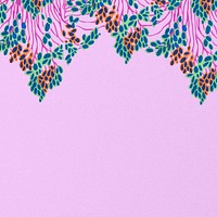 Abstract flower border background, pink vintage, remixed from the artwork of E.A. Séguy.