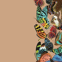 E.A. Séguy's butterflies background, vintage insect illustration, remixed by rawpixel.