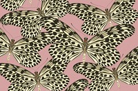 E.A. Séguy's butterfly patterned background, vintage illustration, remixed by rawpixel.