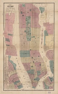 Map of New York and vicinity (1867) by Matthew Dripps 