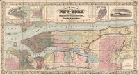 City & county map of New-York : Brooklyn, Williamsburgh, Jersey City & the adjacent waters (1857) by J.H. Colton & Co.