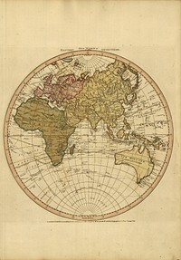 Western New World or Hemisphere. Eastern Old World or Hemisphere (1786) by S.l