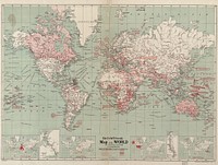 The Daily Telegraph map of the world on Mercator's projection (1918) by London : "Geographia" Ltd.