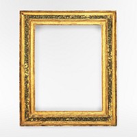 Cassetta frame (mid-16th century) golden carved wood. Original public domain image from The MET Museum. Digitally enhanced by rawpixel.