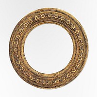 Tondo frame (1520–1540) golden carved wood. Original public domain image from The MET Museum. Digitally enhanced by rawpixel.