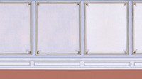 Vintage wall paneling desktop wallpaper, 19th century interior painting. Remixed by rawpixel.