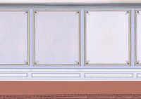 Vintage wall paneling background, 19th century interior painting. Remixed by rawpixel.